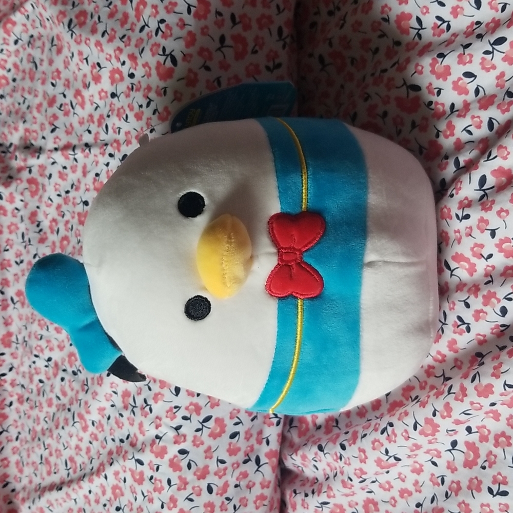 Brand new Squishmallows Disney Donald Duck Pillow 8”